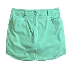 Adidas tennis skirt shorts skort color green size 8